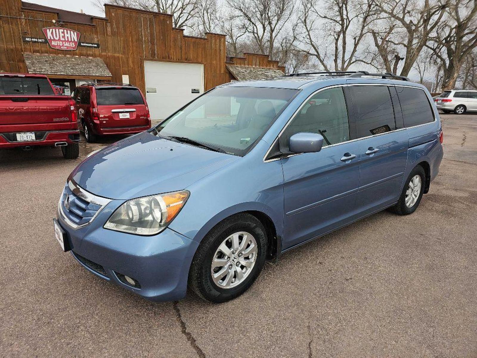 2008 BLUE HONDA ODYSSEY EXL (5FNRL38788B) with an 3.5L engine, Automatic transmission, located at 495 Old Highway 20 West, South Sioux City, NE, 68776, (402) 494-2677, 42.458408, -96.443512 - Photo #0