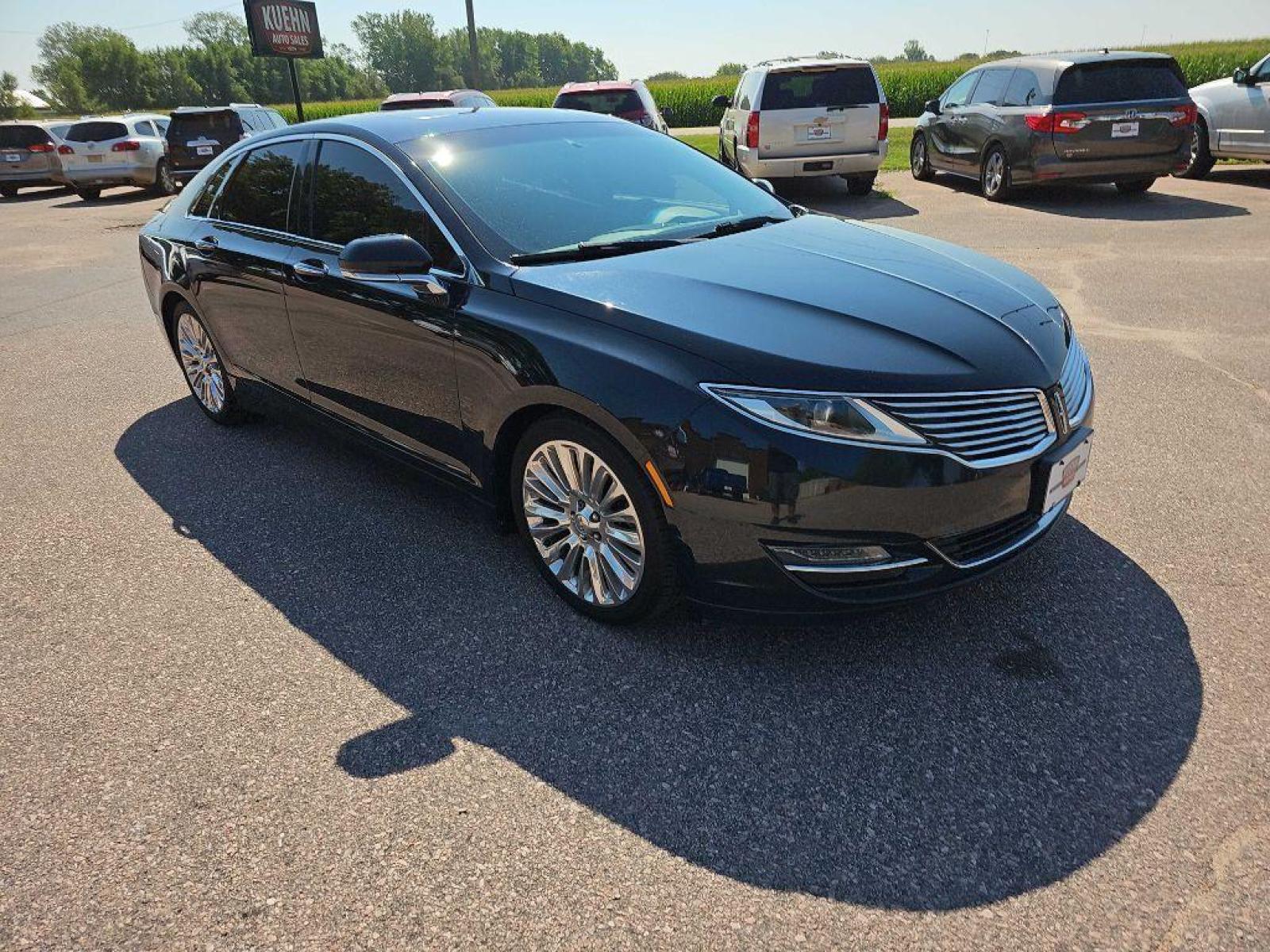 2014 BLACK LINCOLN MKZ (3LN6L2J9XER) with an 2.0L engine, Automatic transmission, located at 495 Old Highway 20 West, South Sioux City, NE, 68776, (402) 494-2677, 42.458408, -96.443512 - Photo #3