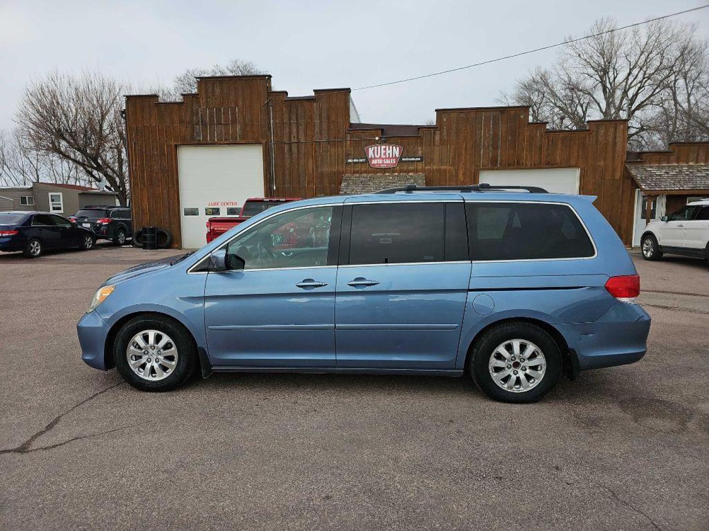 2008 BLUE HONDA ODYSSEY EXL (5FNRL38788B) with an 3.5L engine, Automatic transmission, located at 495 Old Highway 20 West, South Sioux City, NE, 68776, (402) 494-2677, 42.458408, -96.443512 - Photo#1