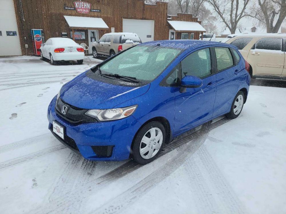 2016 BLUE HONDA FIT LX (JHMGK5H55GX) with an 1.5L engine, Continuously Variable transmission, located at 495 Old Highway 20 West, South Sioux City, NE, 68776, (402) 494-2677, 42.458408, -96.443512 - Photo #0
