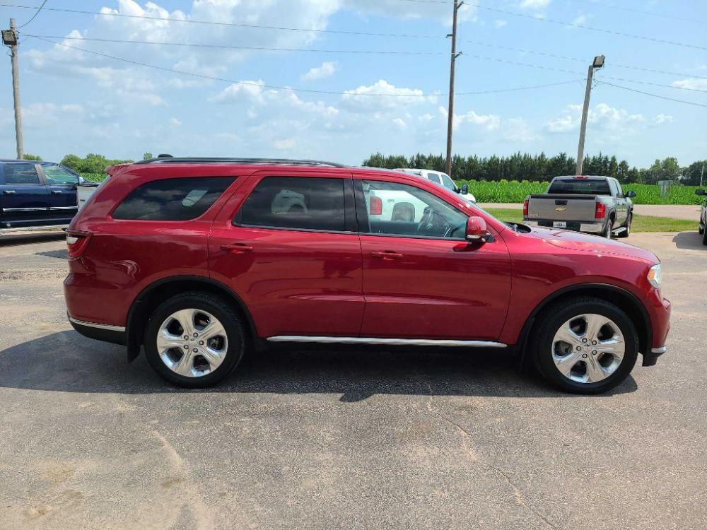 2014 MAROON DODGE DURANGO LIMITED (1C4RDJDG1EC) with an 3.6L engine, Automatic transmission, located at 495 Old Highway 20 West, South Sioux City, NE, 68776, (402) 494-2677, 42.458408, -96.443512 - Photo #4