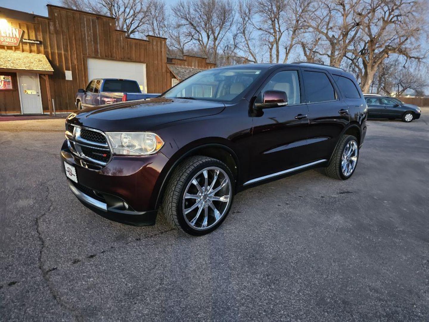2012 MAROON DODGE DURANGO CREW (1C4RDHDG3CC) with an 3.6L engine, Automatic transmission, located at 495 Old Highway 20 West, South Sioux City, NE, 68776, (402) 494-2677, 42.458408, -96.443512 - Photo#2