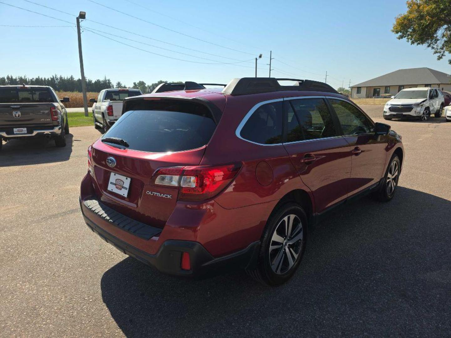 2019 RED SUBARU OUTBACK 2.5I LIMITED (4S4BSANC4K3) with an 2.5L engine, Continuously Variable transmission, located at 495 Old Highway 20 West, South Sioux City, NE, 68776, (402) 494-2677, 42.458408, -96.443512 - Photo#2