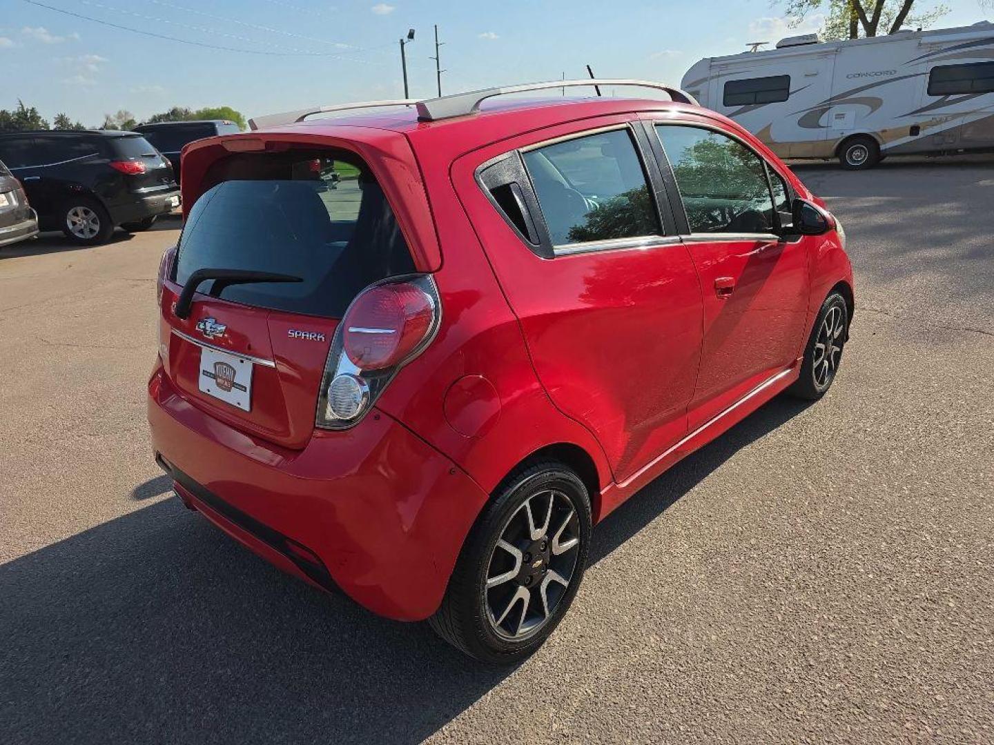2013 RED CHEVROLET SPARK 2LT (KL8CF6S93DC) with an 1.2L engine, Automatic transmission, located at 495 Old Highway 20 West, South Sioux City, NE, 68776, (402) 494-2677, 42.458408, -96.443512 - Photo#3