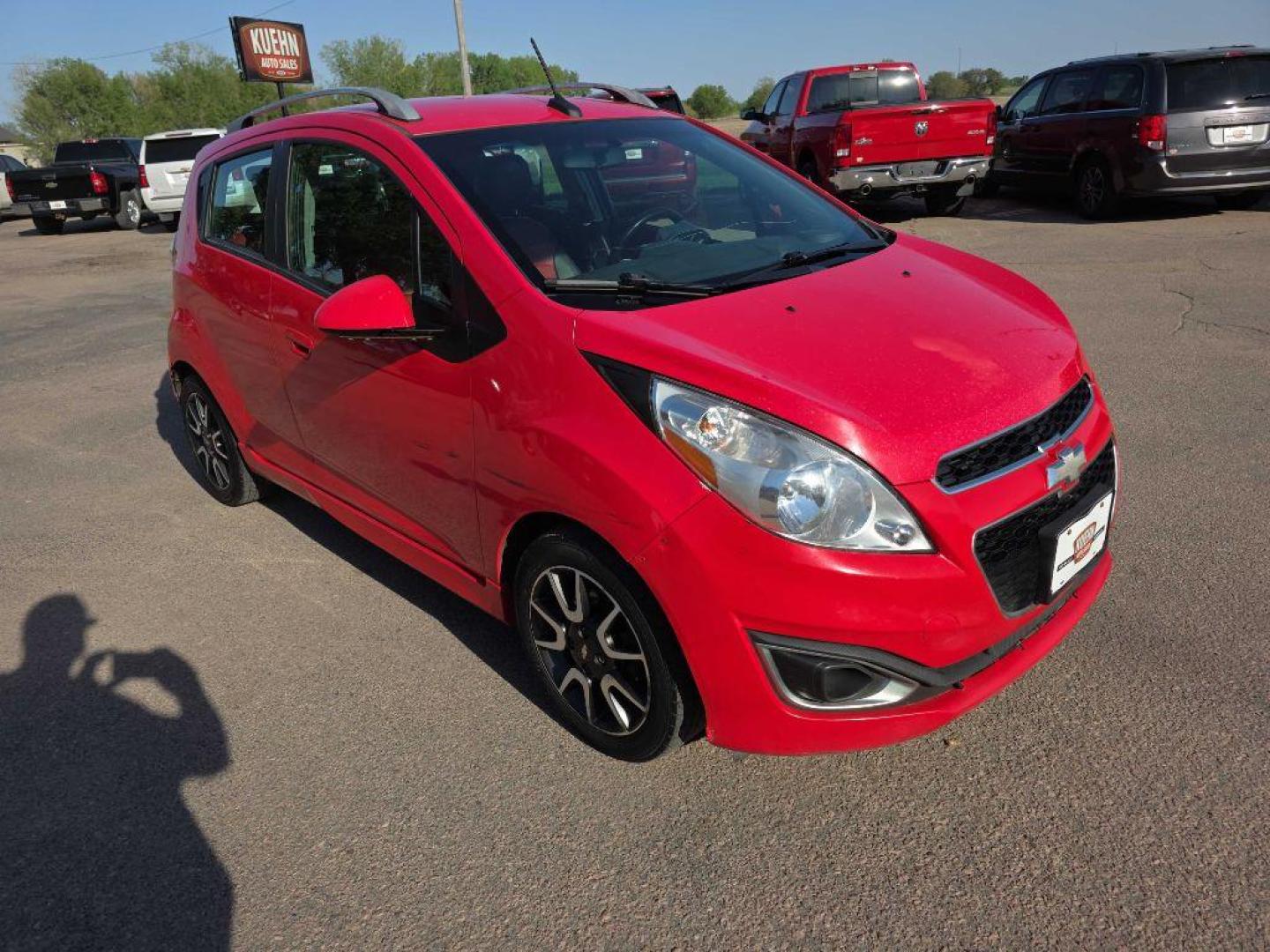 2013 RED CHEVROLET SPARK 2LT (KL8CF6S93DC) with an 1.2L engine, Automatic transmission, located at 495 Old Highway 20 West, South Sioux City, NE, 68776, (402) 494-2677, 42.458408, -96.443512 - Photo#5