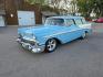 1956 BLUE CHEVROLET NOMAD WAGON (VC56S027265) with an 350 engine, Automatic transmission, located at 495 Old Highway 20 West, South Sioux City, NE, 68776, (402) 494-2677, 42.458408, -96.443512 - Photo#0