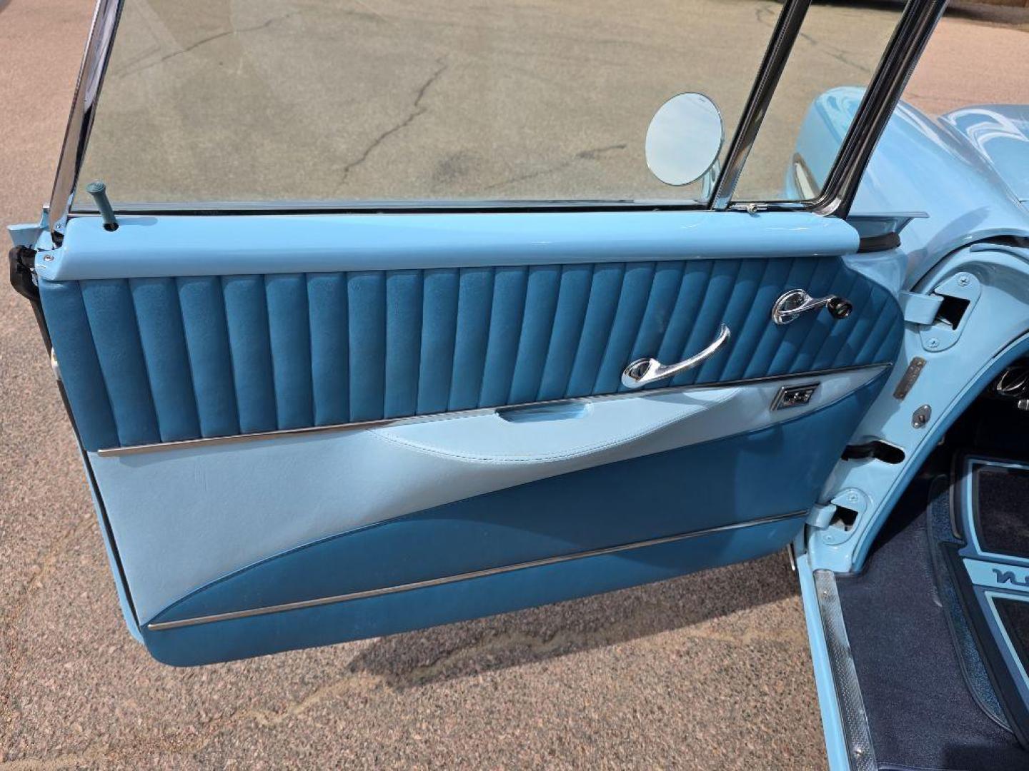 1956 BLUE CHEVROLET NOMAD WAGON (VC56S027265) with an 350 engine, Automatic transmission, located at 495 Old Highway 20 West, South Sioux City, NE, 68776, (402) 494-2677, 42.458408, -96.443512 - Photo#21