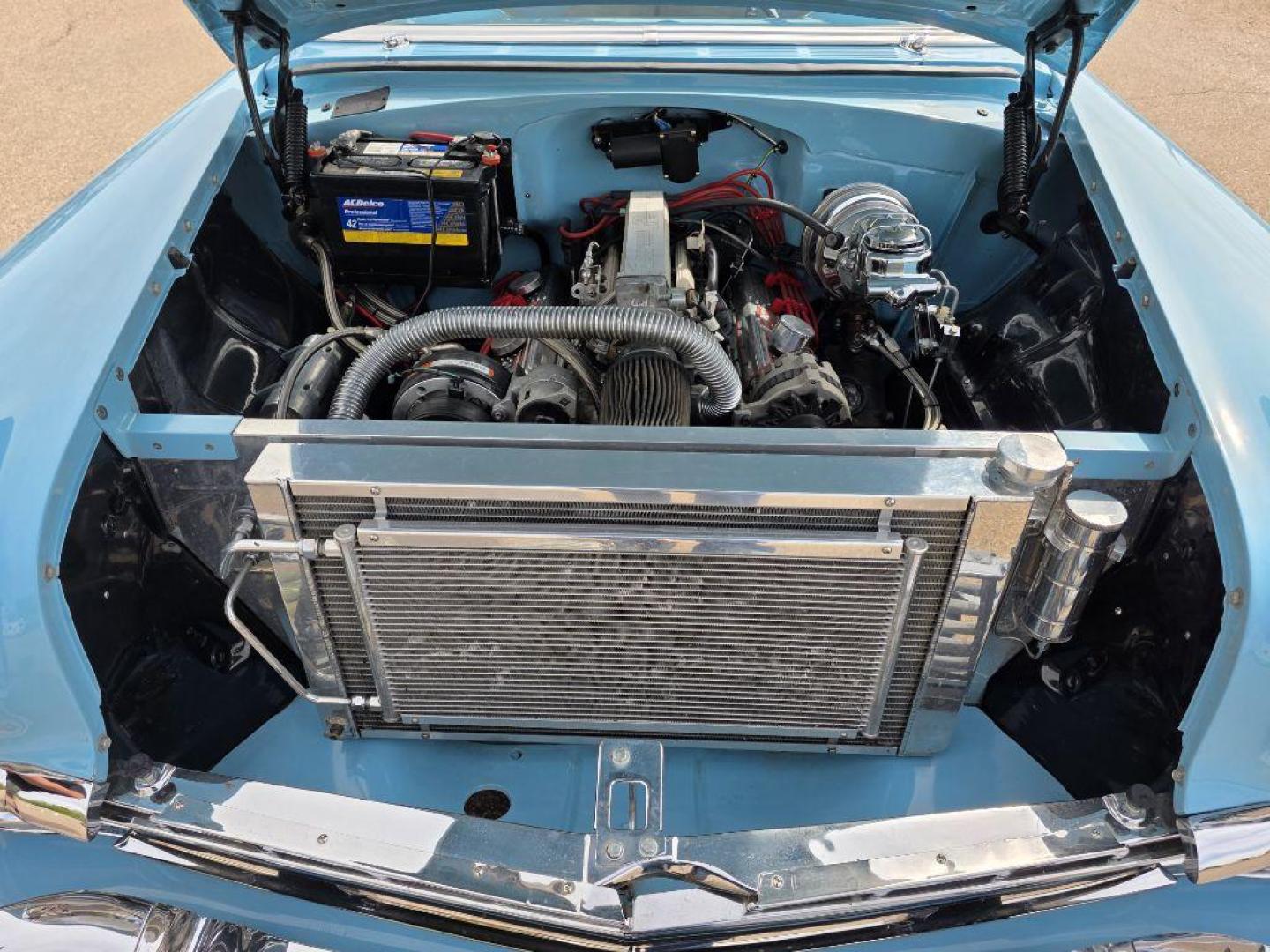 1956 BLUE CHEVROLET NOMAD WAGON (VC56S027265) with an 350 engine, Automatic transmission, located at 495 Old Highway 20 West, South Sioux City, NE, 68776, (402) 494-2677, 42.458408, -96.443512 - Photo#27