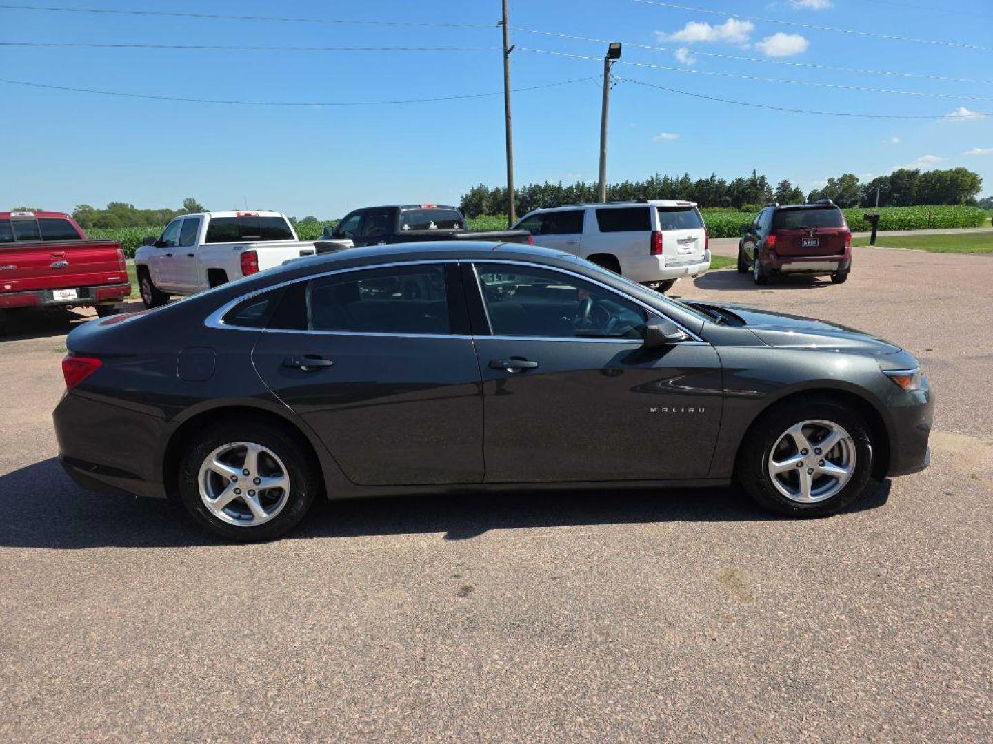 2018 GREY CHEVROLET MALIBU LS (1G1ZB5ST7JF) with an 1.5L engine, Automatic transmission, located at 495 Old Highway 20 West, South Sioux City, NE, 68776, (402) 494-2677, 42.458408, -96.443512 - Photo#2