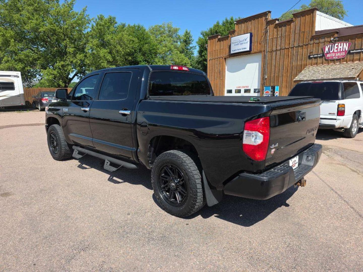 2016 BLACK TOYOTA TUNDRA CREWMAX 1794 (5TFAW5F12GX) with an 5.7L engine, Automatic transmission, located at 495 Old Highway 20 West, South Sioux City, NE, 68776, (402) 494-2677, 42.458408, -96.443512 - Photo#0