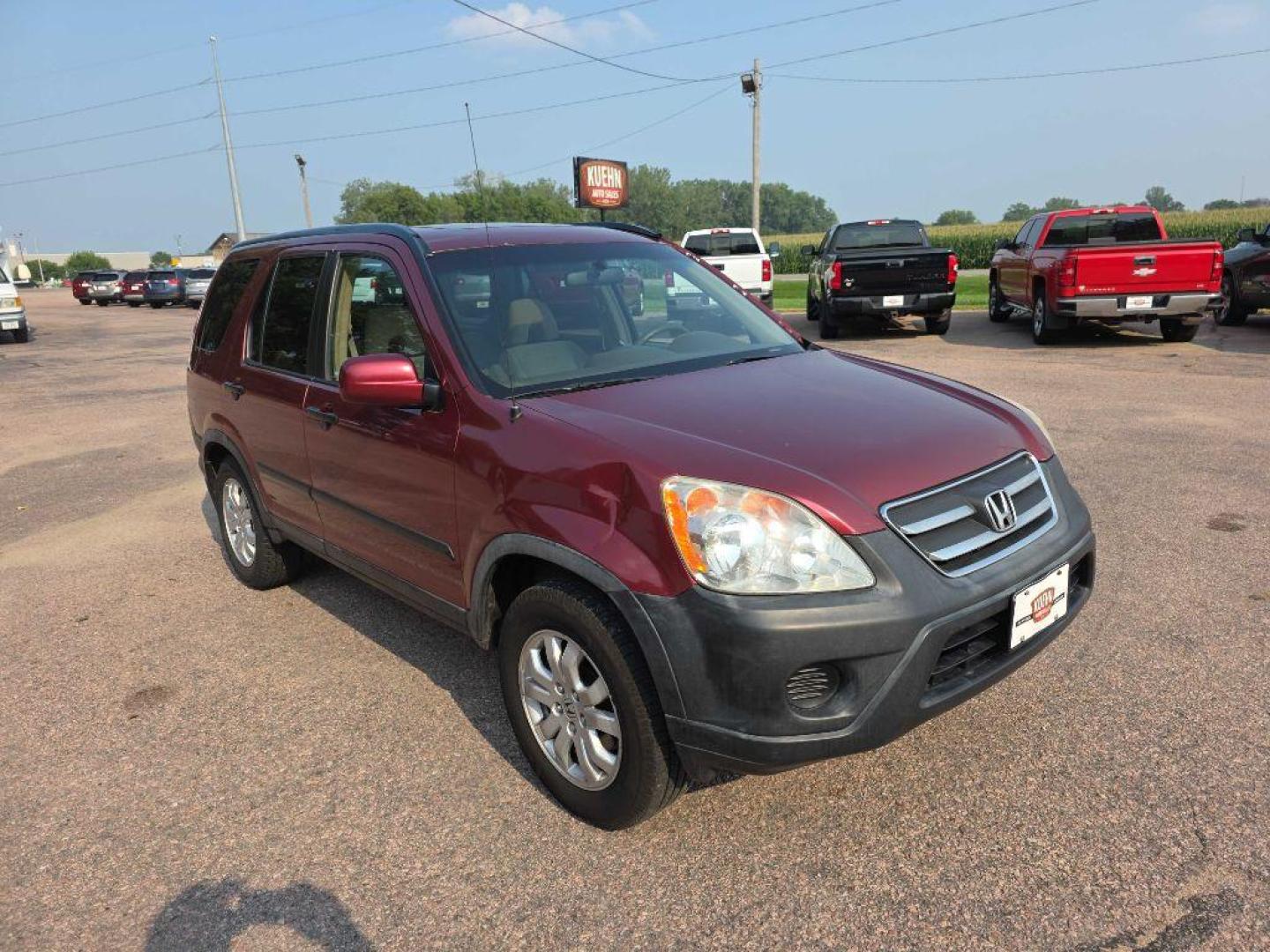 2006 RED HONDA CR-V EX (JHLRD78886C) with an 2.4L engine, Automatic transmission, located at 495 Old Highway 20 West, South Sioux City, NE, 68776, (402) 494-2677, 42.458408, -96.443512 - Photo#5