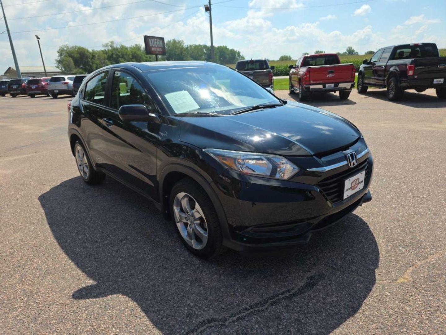 2016 BLACK HONDA HR-V LX (3CZRU6H31GM) with an 1.8L engine, Continuously Variable transmission, located at 495 Old Highway 20 West, South Sioux City, NE, 68776, (402) 494-2677, 42.458408, -96.443512 - Photo#7