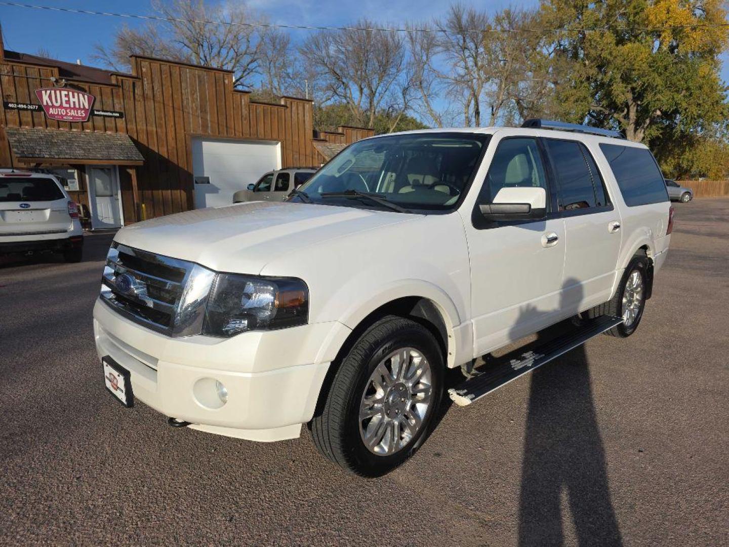 2011 WHITE FORD EXPEDITION EL LIMITED (1FMJK2A51BE) with an 5.4L engine, Automatic transmission, located at 495 Old Highway 20 West, South Sioux City, NE, 68776, (402) 494-2677, 42.458408, -96.443512 - Photo#0
