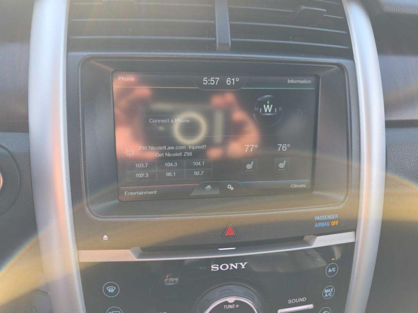 2014 ORANGE FORD EDGE LIMITED (2FMDK4KC4EB) with an 3.5L engine, Automatic transmission, located at 495 Old Highway 20 West, South Sioux City, NE, 68776, (402) 494-2677, 42.458408, -96.443512 - Photo#35