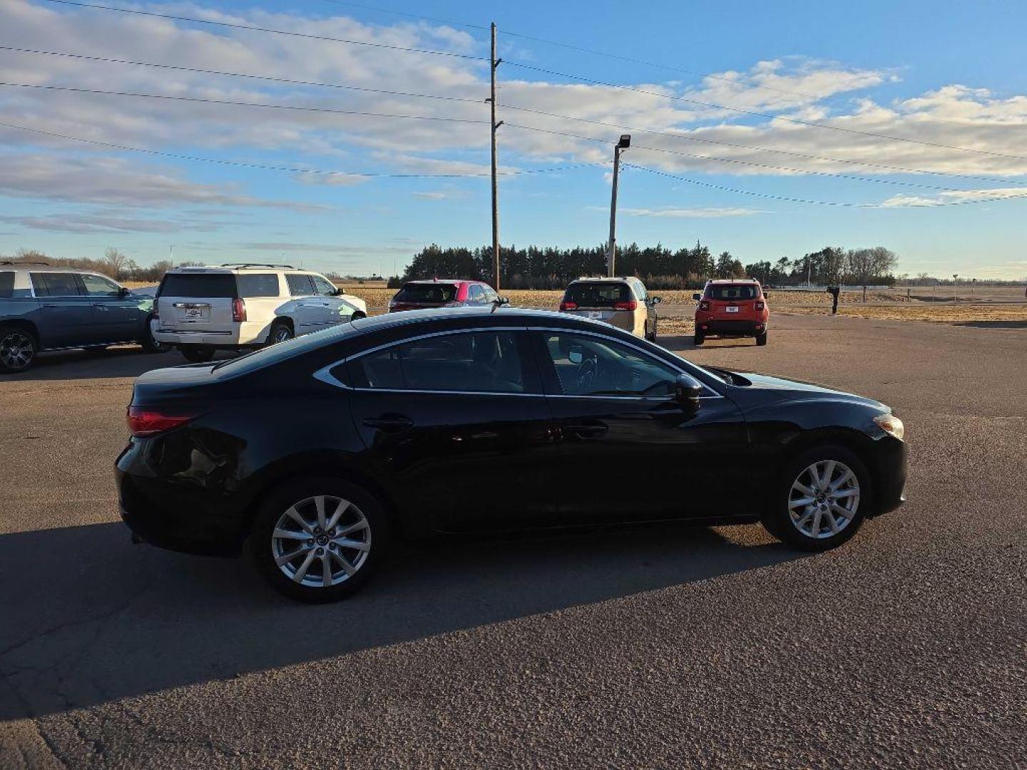 2014 BLACK MAZDA 6 SPORT (JM1GJ1U60E1) with an 2.5L engine, Automatic transmission, located at 495 Old Highway 20 West, South Sioux City, NE, 68776, (402) 494-2677, 42.458408, -96.443512 - Photo#0