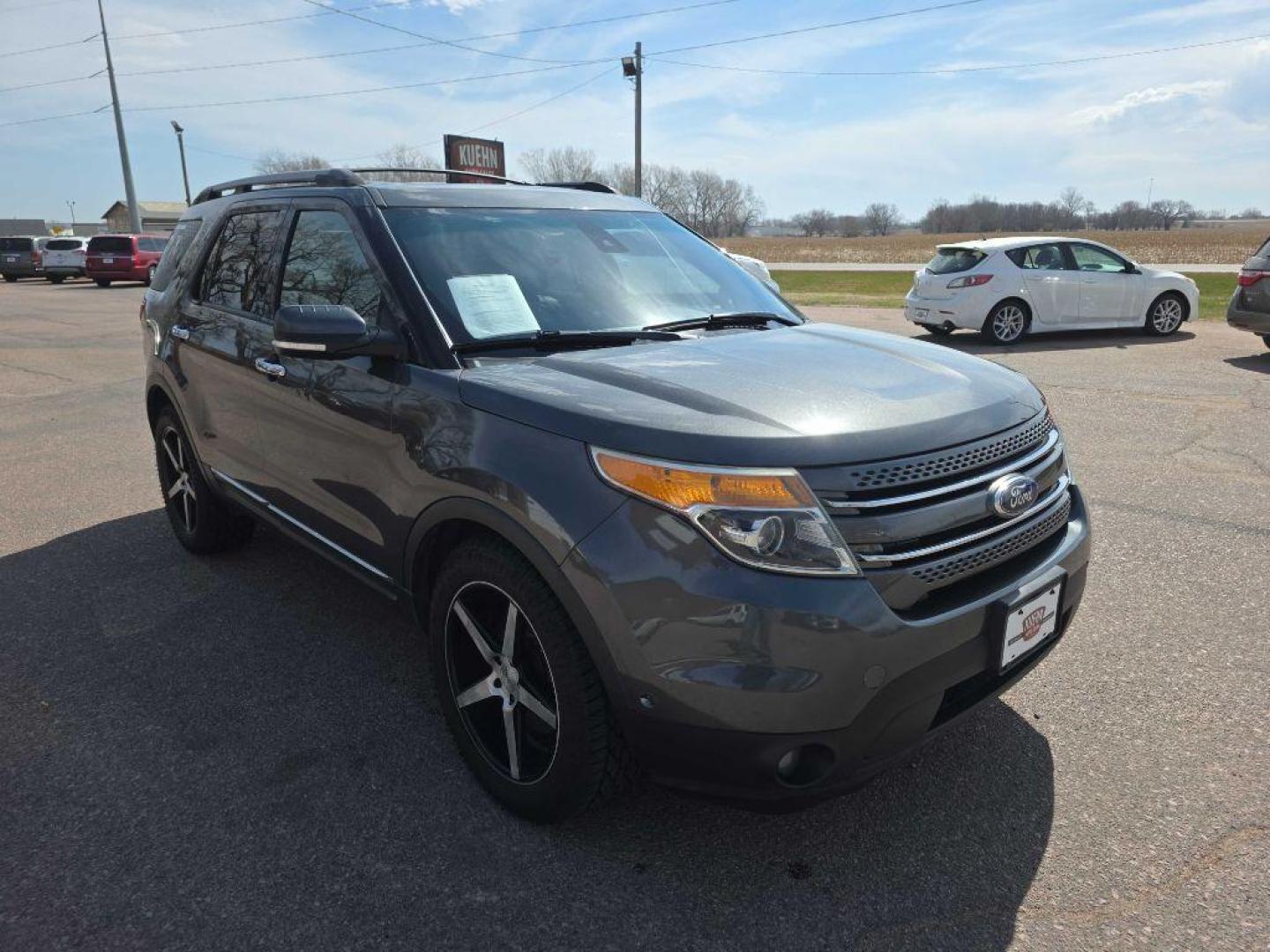 2015 GREY FORD EXPLORER LIMITED (1FM5K8F87FG) with an 3.5L engine, Automatic transmission, located at 495 Old Highway 20 West, South Sioux City, NE, 68776, (402) 494-2677, 42.458408, -96.443512 - Photo#5