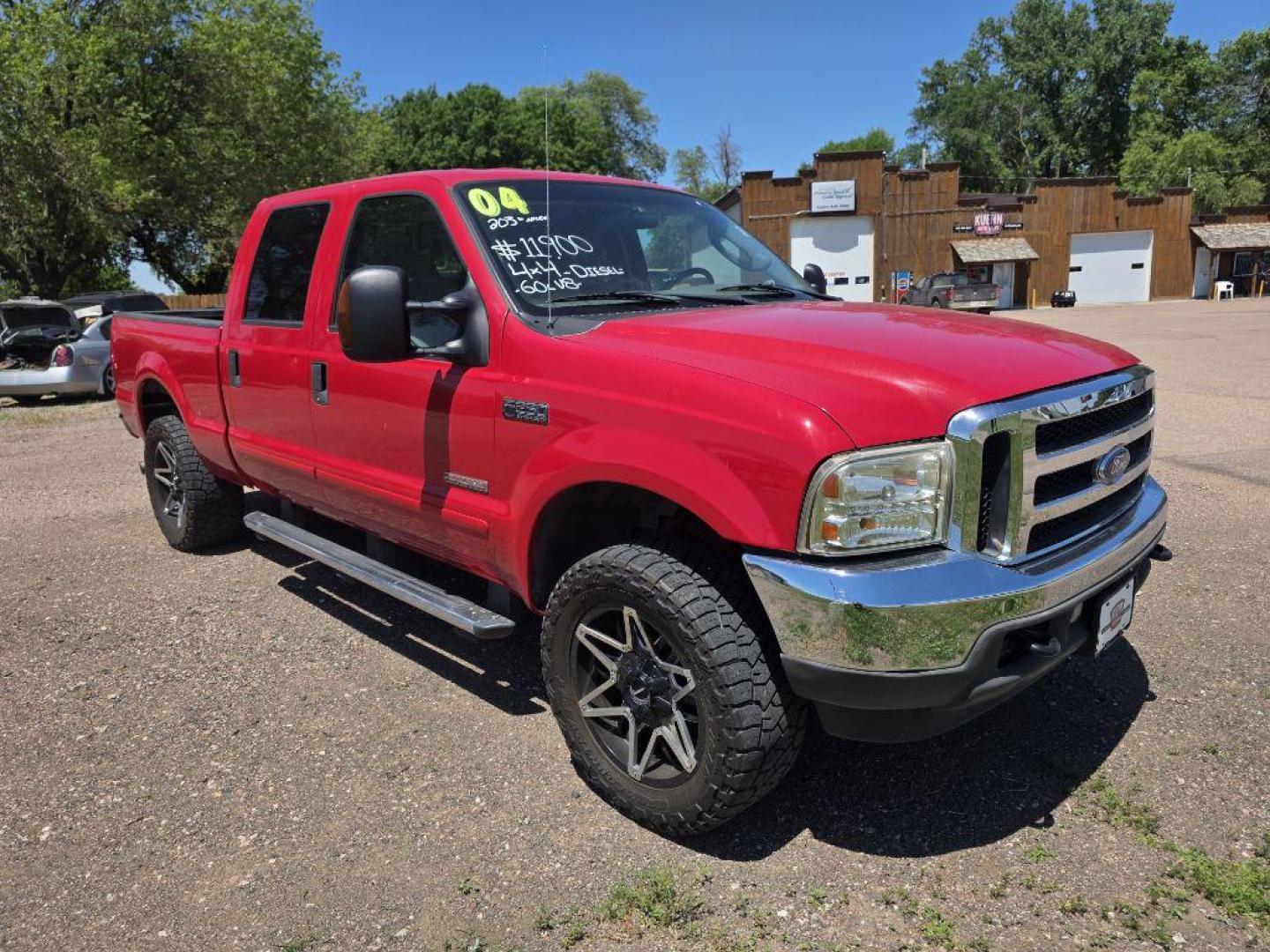 2004 RED FORD F250 SUPER DUTY (1FTNW21PX4E) with an 6.0L engine, Automatic transmission, located at 495 Old Highway 20 West, South Sioux City, NE, 68776, (402) 494-2677, 42.458408, -96.443512 - Photo#5