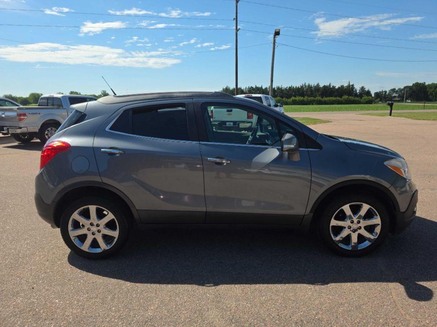 2014 GREY BUICK ENCORE PREMIUM (KL4CJHSB0EB) with an 1.4L engine, Automatic transmission, located at 495 Old Highway 20 West, South Sioux City, NE, 68776, (402) 494-2677, 42.458408, -96.443512 - Photo#4